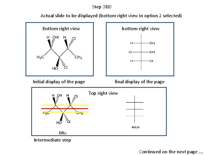Step 3 BD Actual slide to be displayed (bottom right view in option 2 Step 3 BD Actual slide to be displayed (bottom right view in option 2