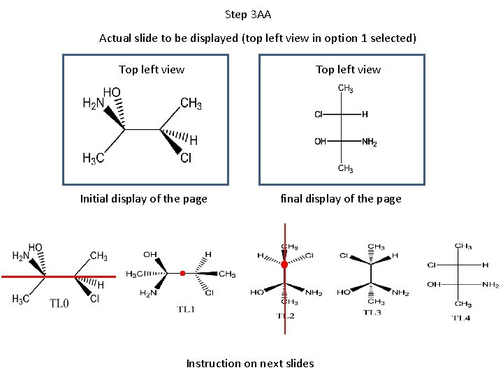 Step 3 AA Actual slide to be displayed (top left view in option 1 Step 3 AA Actual slide to be displayed (top left view in option 1
