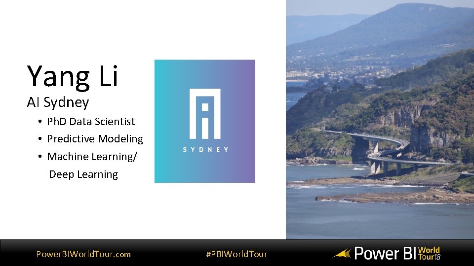 Yang Li AI Sydney • Ph. D Data Scientist • Predictive Modeling • Machine Yang Li AI Sydney • Ph. D Data Scientist • Predictive Modeling • Machine
