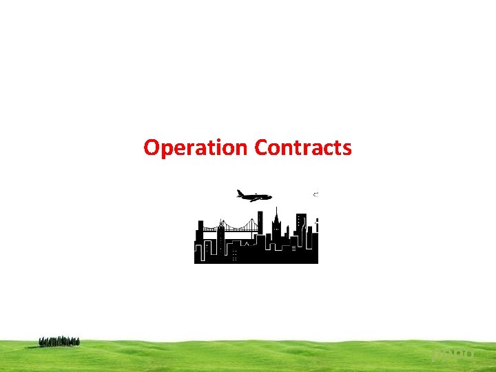 Operation Contracts popo 