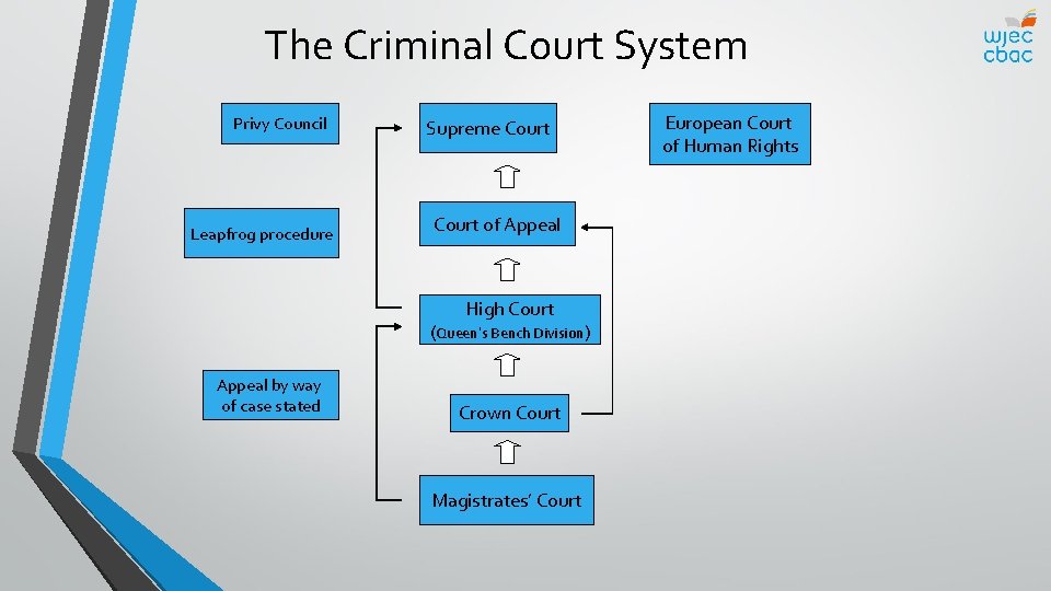 The Criminal Court System Privy Council Leapfrog procedure Supreme Court of Appeal High Court