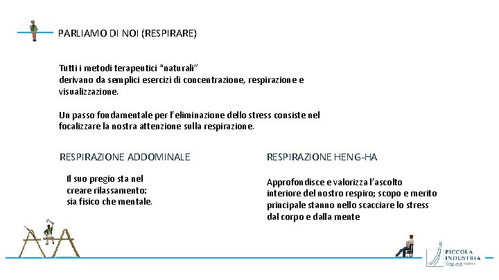 PARLIAMO DI NOI (RESPIRARE) Tutti i metodi terapeutici “naturali” derivano da semplici esercizi di