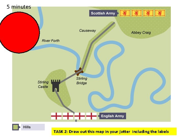 5 minutes What’s the plan? TASK 2: Draw out this map in your jotter