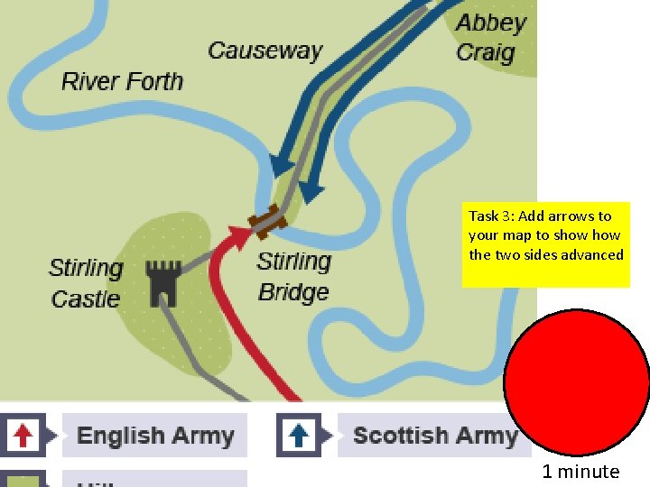 Task 3: Add arrows to your map to show the two sides advanced 1