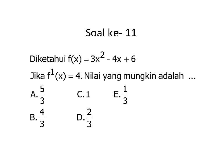 Soal ke- 11 