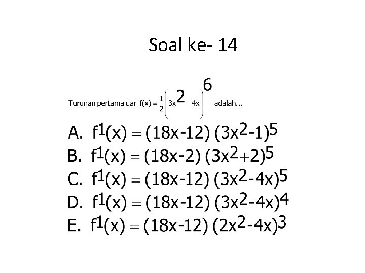 Soal ke- 14 