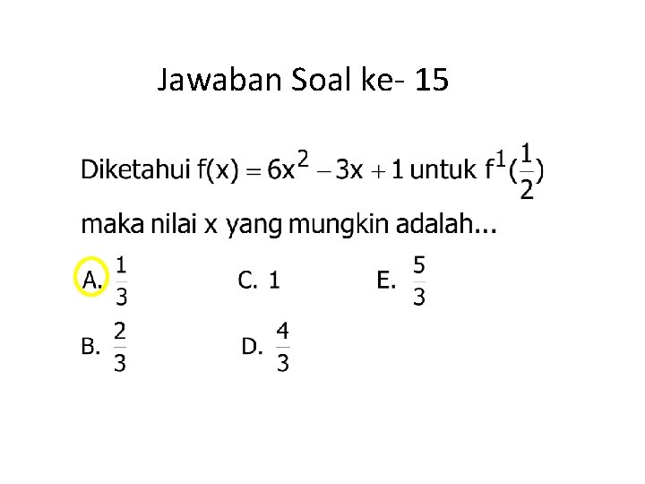 Jawaban Soal ke- 15 