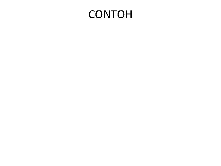 CONTOH 