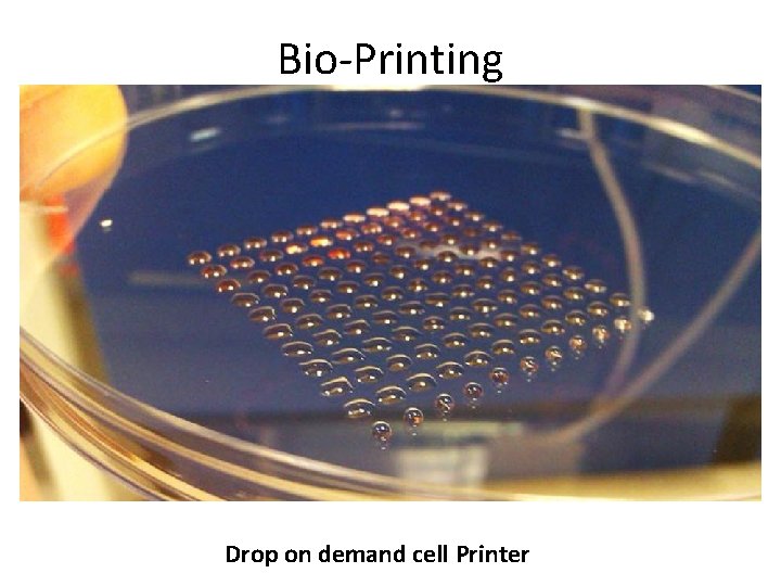 Bio-Printing Drop on demand cell Printer 