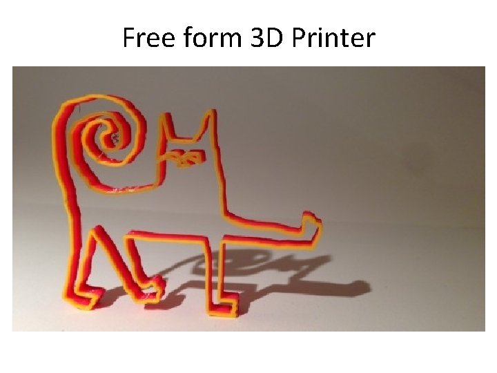 Free form 3 D Printer 