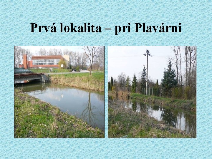 Prvá lokalita – pri Plavárni 