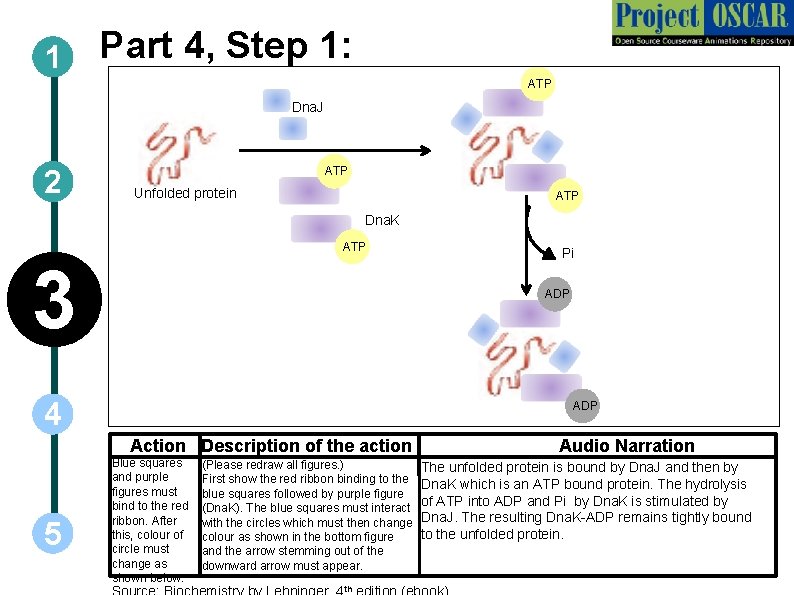 1 Part 4, Step 1: ATP Dna. J 2 ATP Unfolded protein ATP Dna.