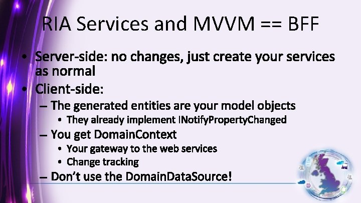 RIA Services and MVVM == BFF 