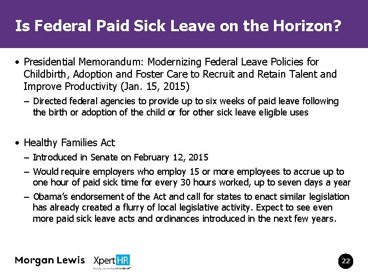 Is Federal Paid Sick Leave on the Horizon? • Presidential Memorandum: Modernizing Federal Leave