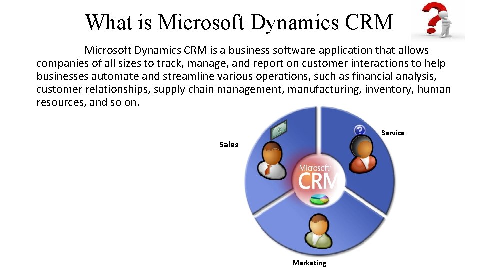 What is Microsoft Dynamics CRM is a business software application that allows companies of