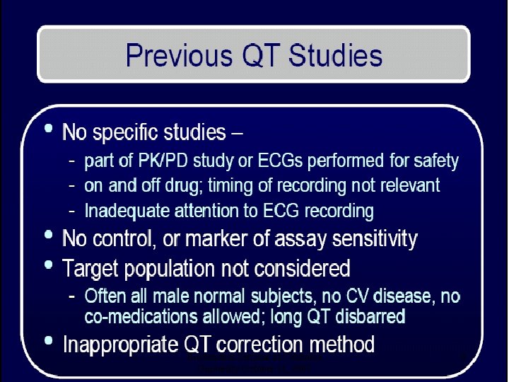 Biostatistics Seminar at Columbia University October 11, 2007 9 
