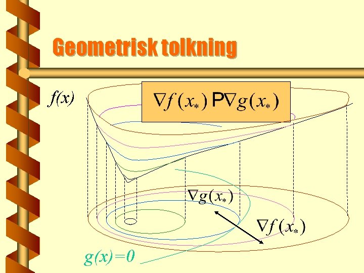 Geometrisk tolkning f(x) g(x)=0 