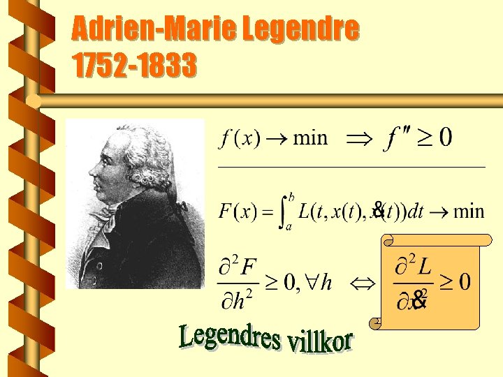 Adrien-Marie Legendre 1752 -1833 