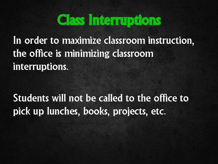 BMS Curriculum Night 2018 General Information Students will