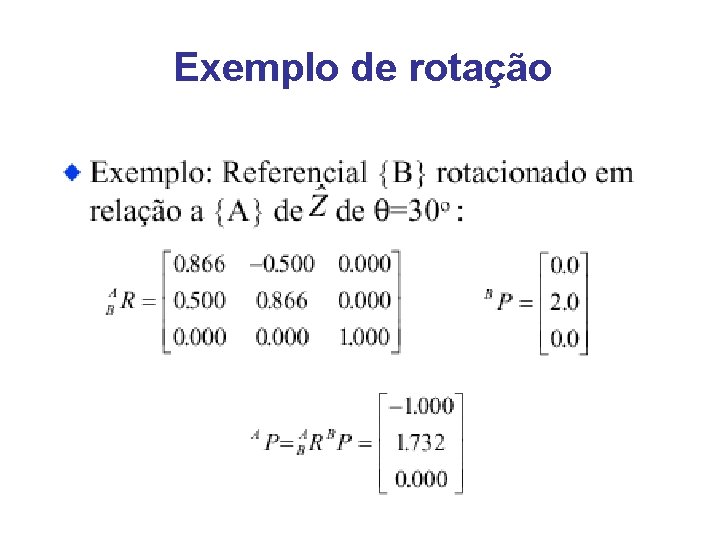 Exemplo de rotação 