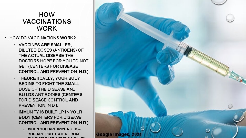 HOW VACCINATIONS WORK • HOW DO VACCINATIONS WORK? • VACCINES ARE SMALLER, DILUTED DOSES