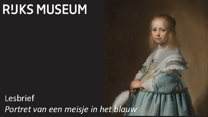 Lesbrief Portret van een meisje in het blauw 