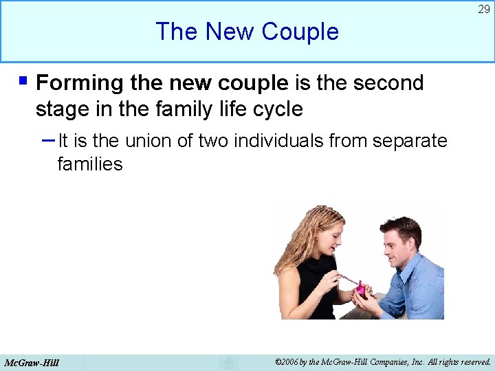 29 The New Couple § Forming the new couple is the second stage in 29 The New Couple § Forming the new couple is the second stage in