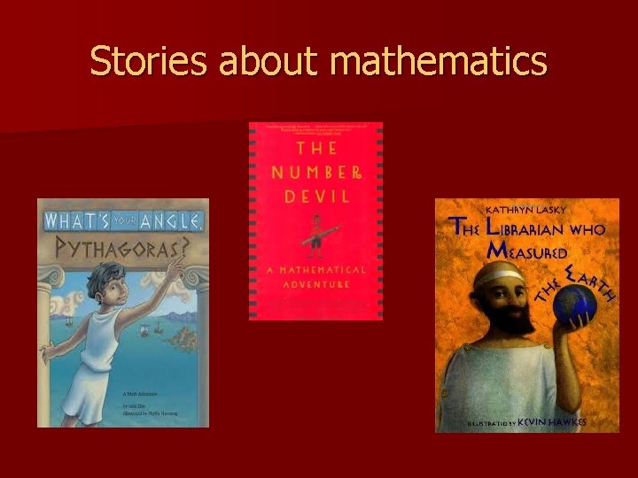 Stories about mathematics 