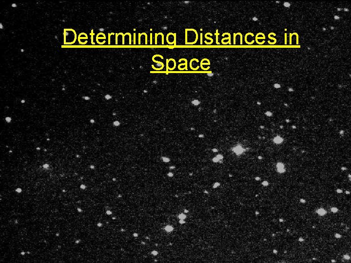 Determining Distances in Space 