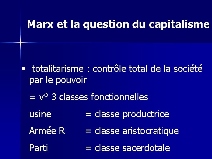 Marx et la question du capitalisme § totalitarisme : contrôle total de la société