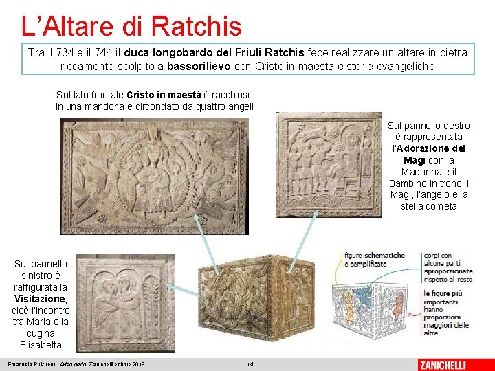 L’Altare di Ratchis Tra il 734 e il 744 il duca longobardo del Friuli