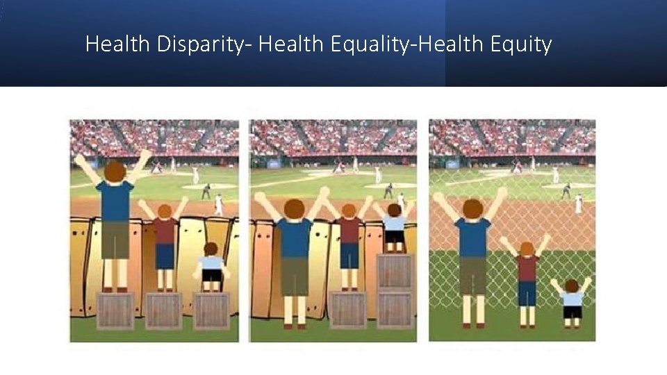 Health Disparity- Health Equality-Health Equity 