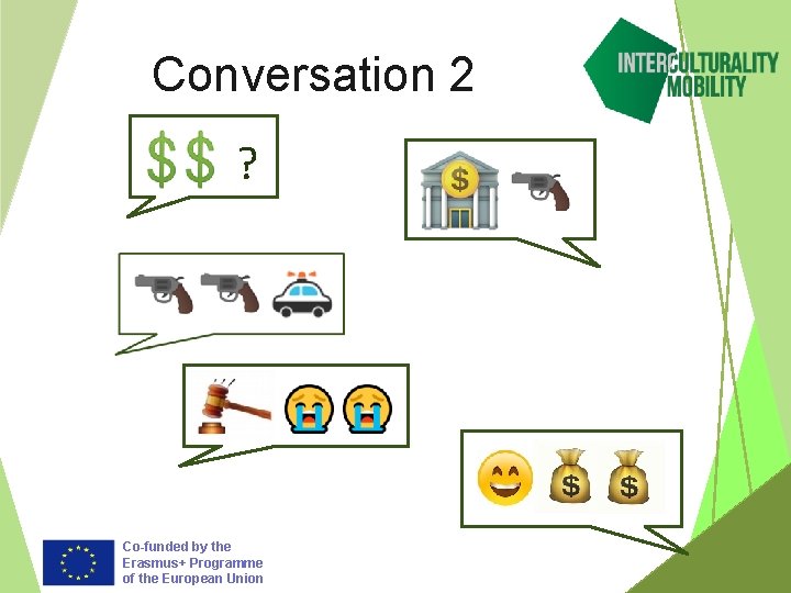 Conversation 2 ? Co-funded by the Erasmus+ Programme of the European Union 