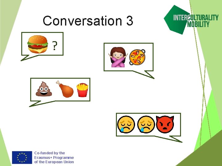 Conversation 3 ? Co-funded by the Erasmus+ Programme of the European Union 