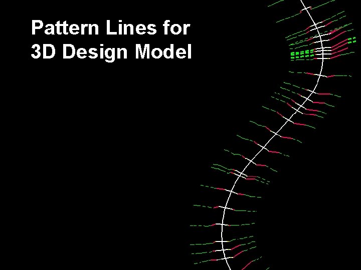 Pattern Lines for 3 D Design Model 7 