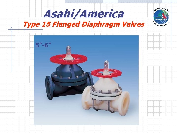 Asahi/America Type 15 Flanged Diaphragm Valves 5”-6” 
