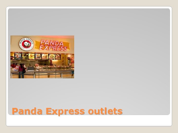Panda Express outlets 