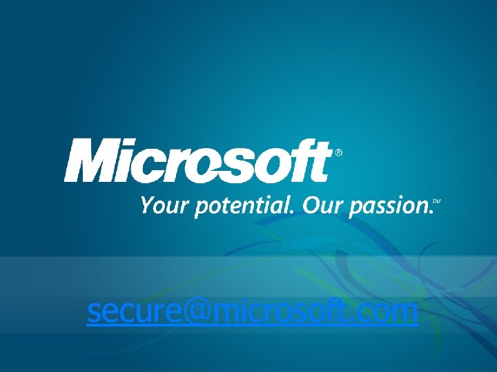 secure@microsoft. com 