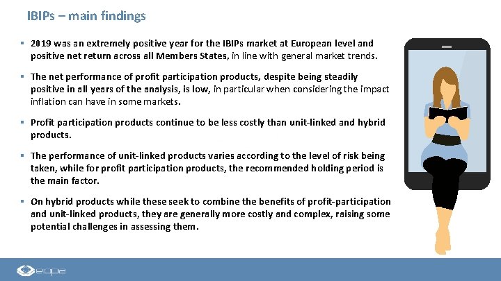 IBIPs – main findings § 2019 was an extremely positive year for the IBIPs