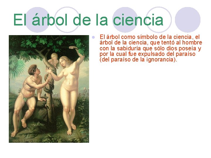 El árbol de la ciencia l El árbol como símbolo de la ciencia, el