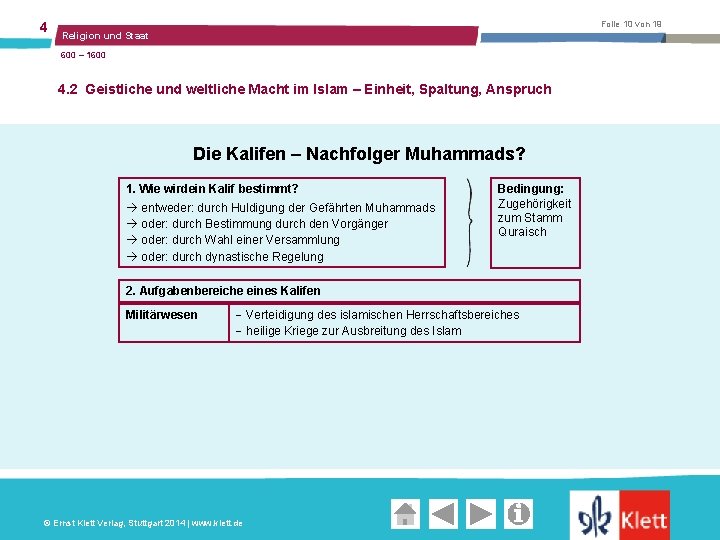 4 Folie 10 von 19 Religion und Staat 600 – 1600 4. 2 Geistliche