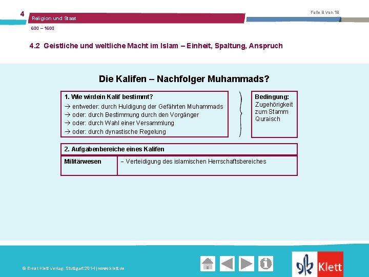 4 Folie 9 von 19 Religion und Staat 600 – 1600 4. 2 Geistliche