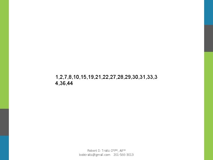 1, 2, 7, 8, 10, 15, 19, 21, 22, 27, 28, 29, 30, 31,