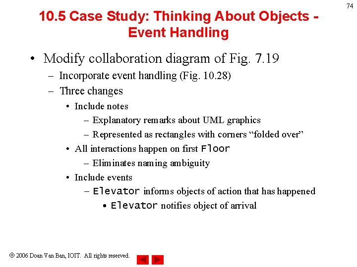 10. 5 Case Study: Thinking About Objects Event Handling • Modify collaboration diagram of 10. 5 Case Study: Thinking About Objects Event Handling • Modify collaboration diagram of