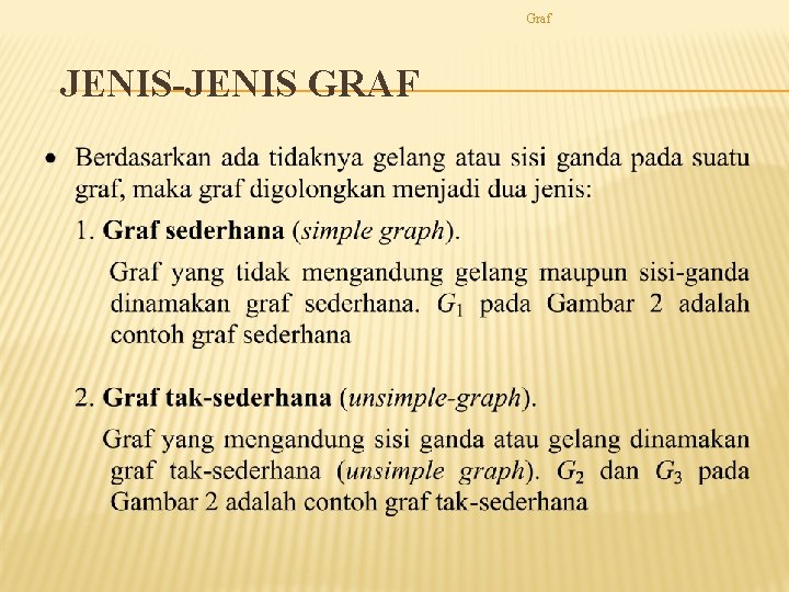 Graf JENIS-JENIS GRAF 