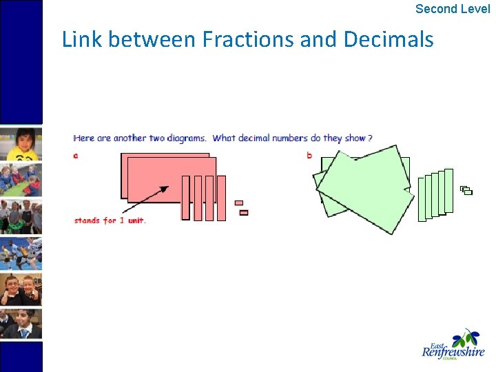 Second Level Link between Fractions and Decimals 
