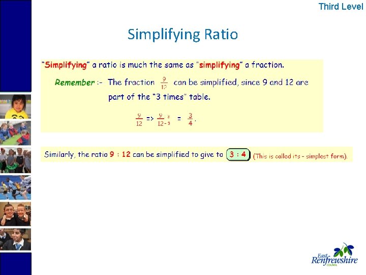Third Level Simplifying Ratio 