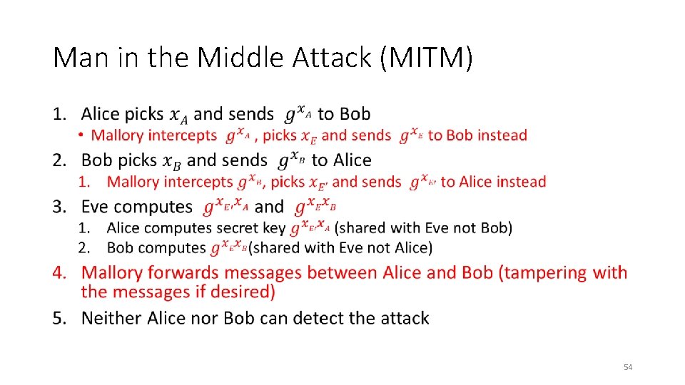 Man in the Middle Attack (MITM) • 54 