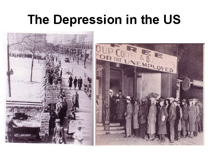The Depression in the US 