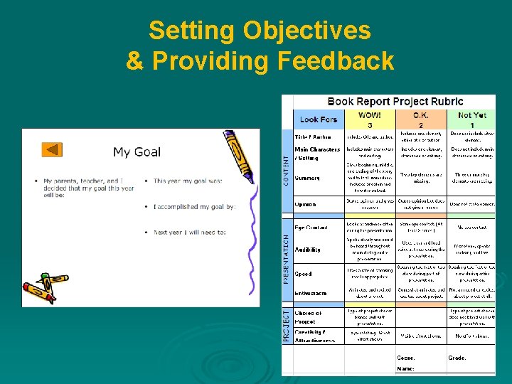 Setting Objectives & Providing Feedback 
